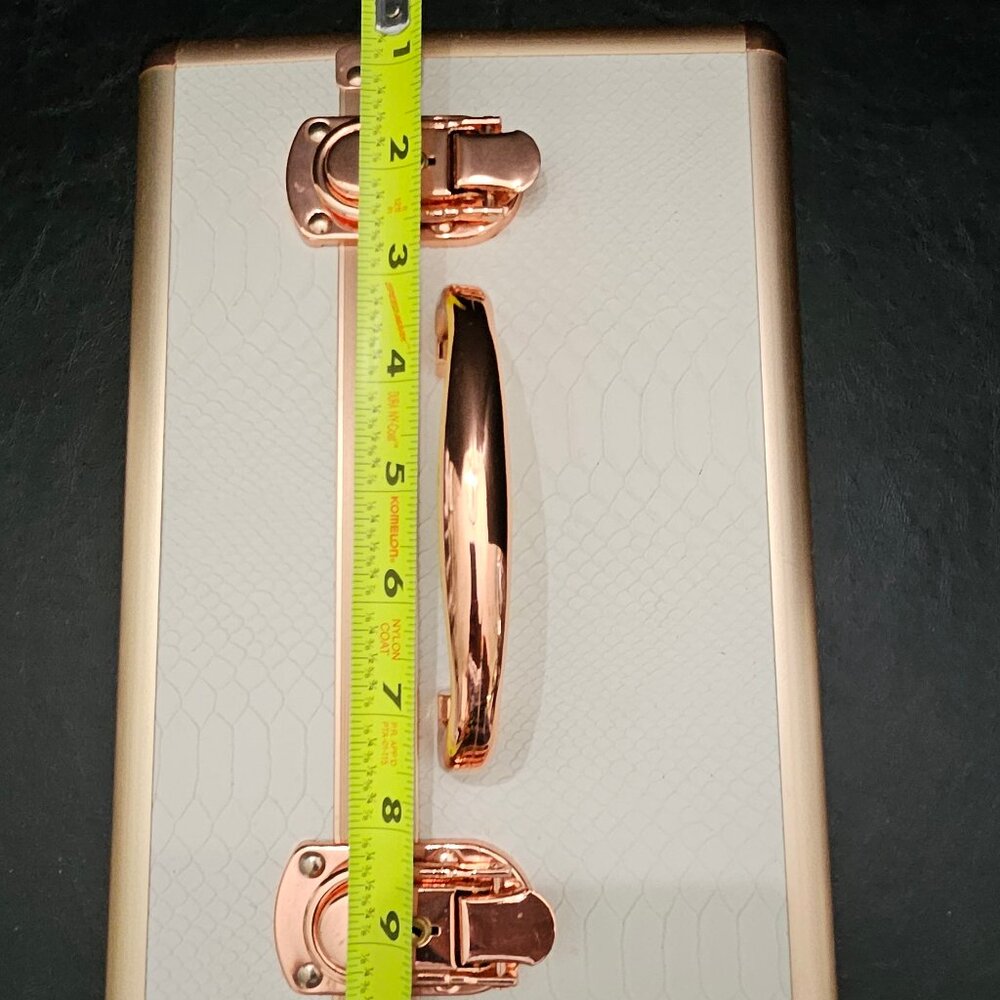 Bella Lash Beauty Box Ivory Rose Gold With Lock And Keys New Condition - Picture 10 of 11